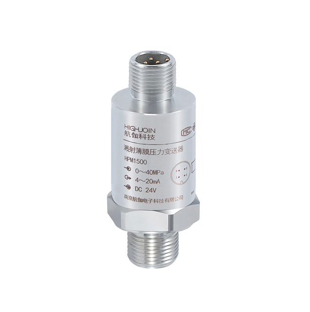 HPM1500 Sputtered Diaphragm Pressure Transmitter for Harsh Hydraulic Systems and Heavy Machinery