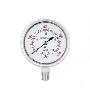 HPB 2'' Liquid Filled 1.6% Accuracy Stainless Steel Pressure Gauge 