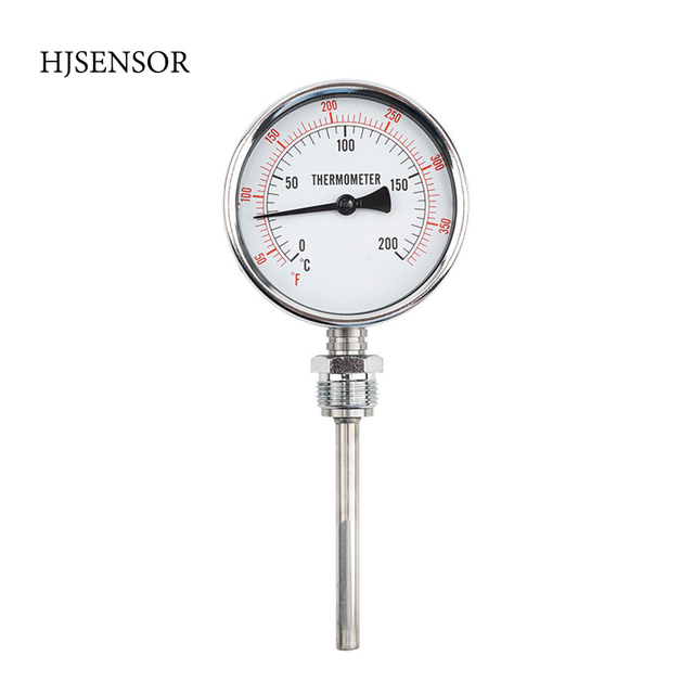 HTB Stainless Steel Bimetal Thermometer Temperature Gauge Thermometer 