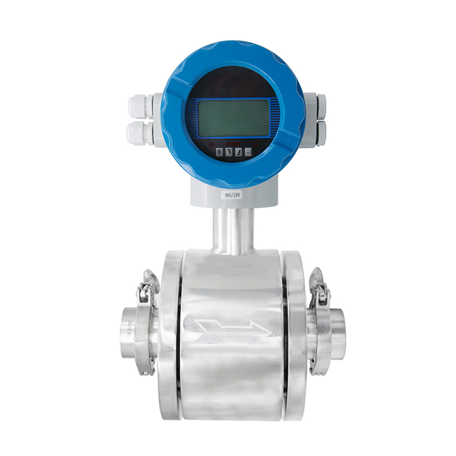 SS316L Trip Clamp Connection Electromagnetic Flowmeter for Beer Factory