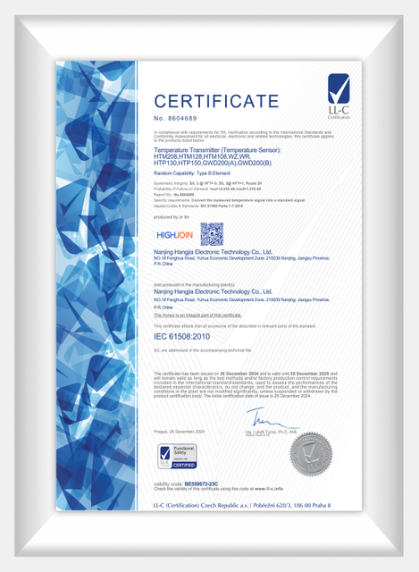 SIL-Temperature Transmitter (Temperature Sensor)