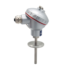 50.5mm Tri-clamp PT100 temperature sensor, Duplex 4-wire with Waterproof Junction Box